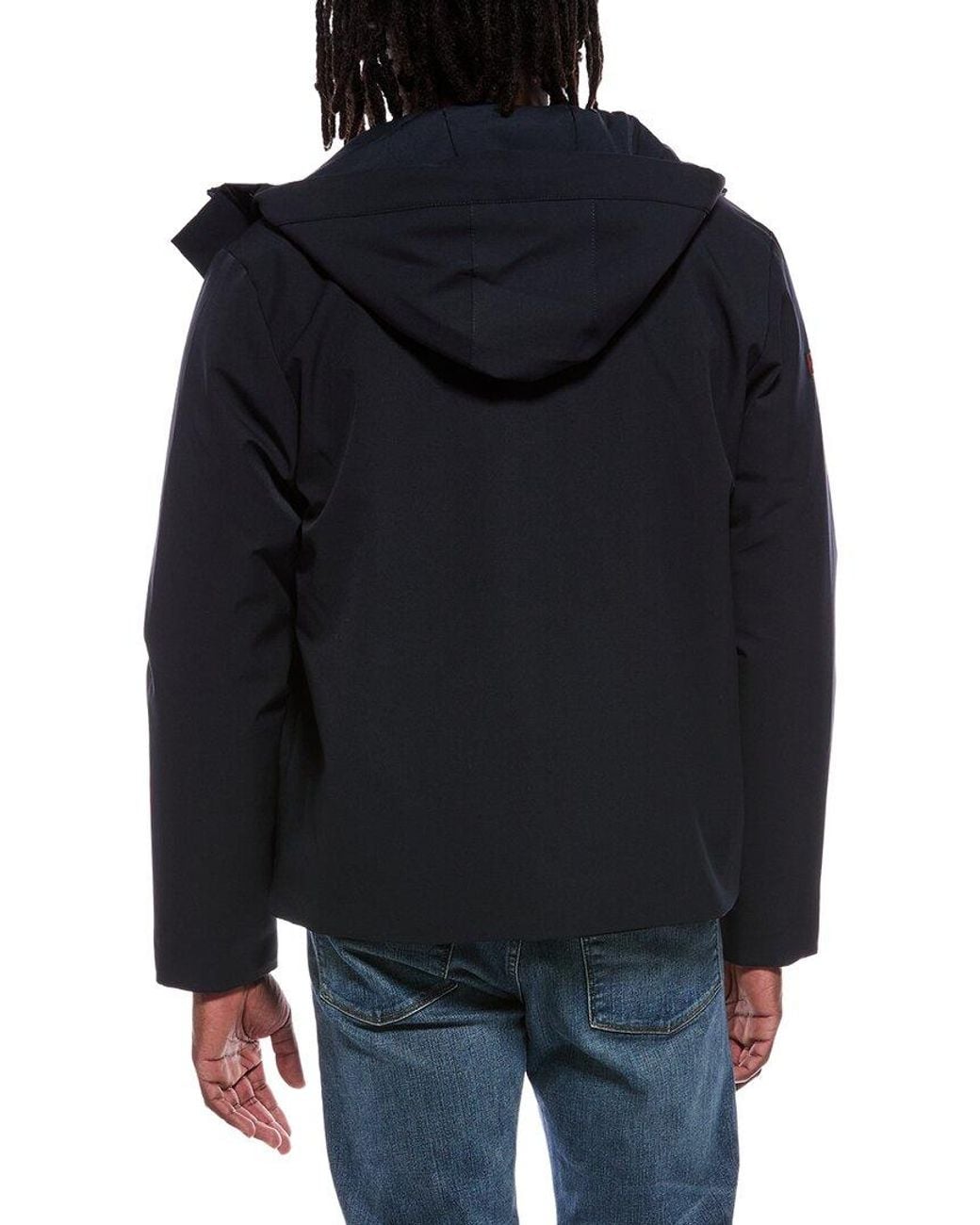 Hunter Black Clifton 4 Way Stretch Microfiber Hooded Jacket for men