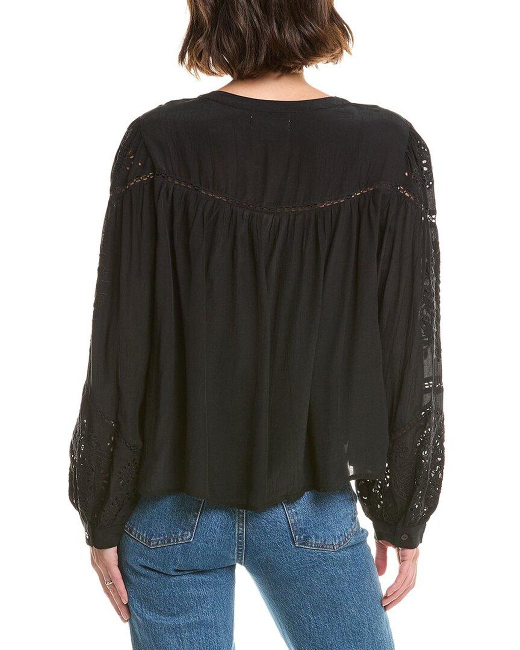 Velvet By Graham & Spencer Black Libby Top