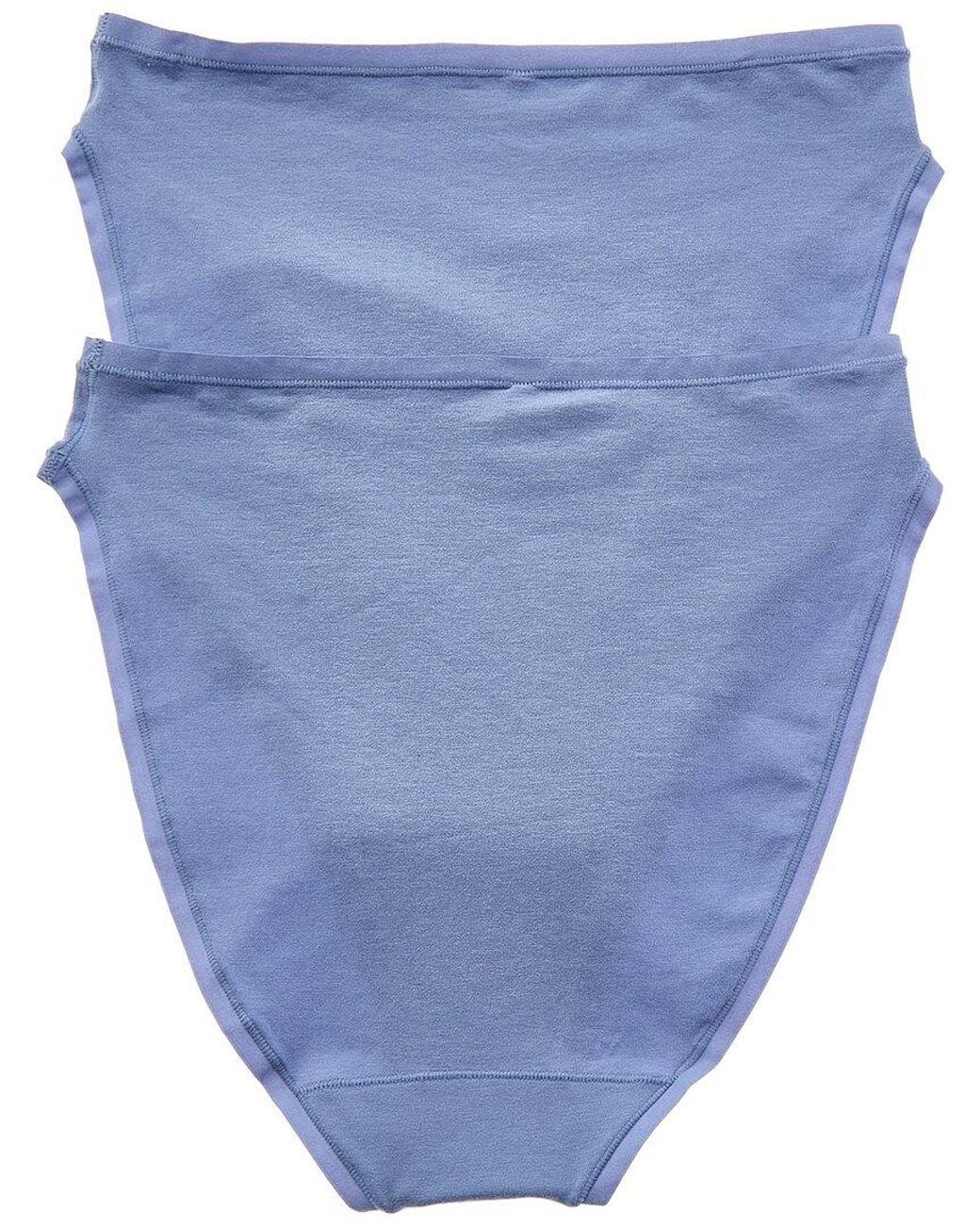 Natori Blue 2Pk Bliss Bare High Cut Brief