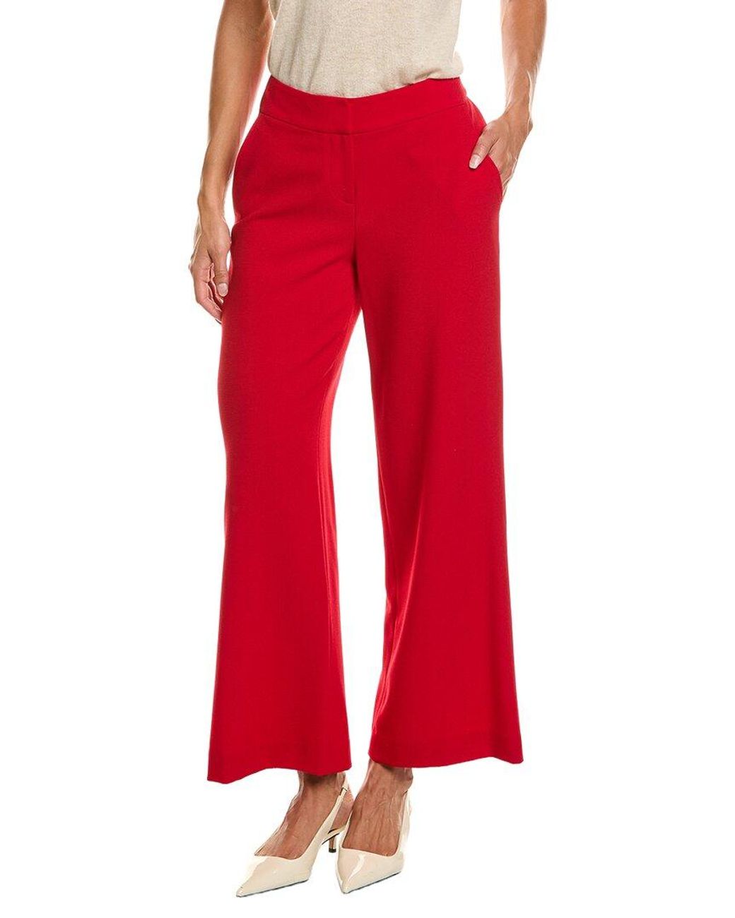 Tahari Red Petite Pant