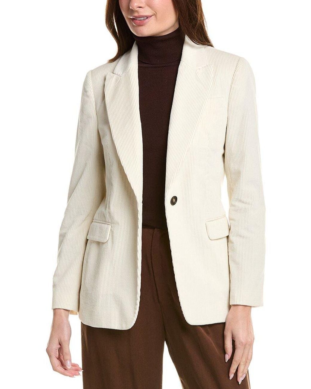 Brunello Cucinelli Natural Cashmere-Blend Jacket