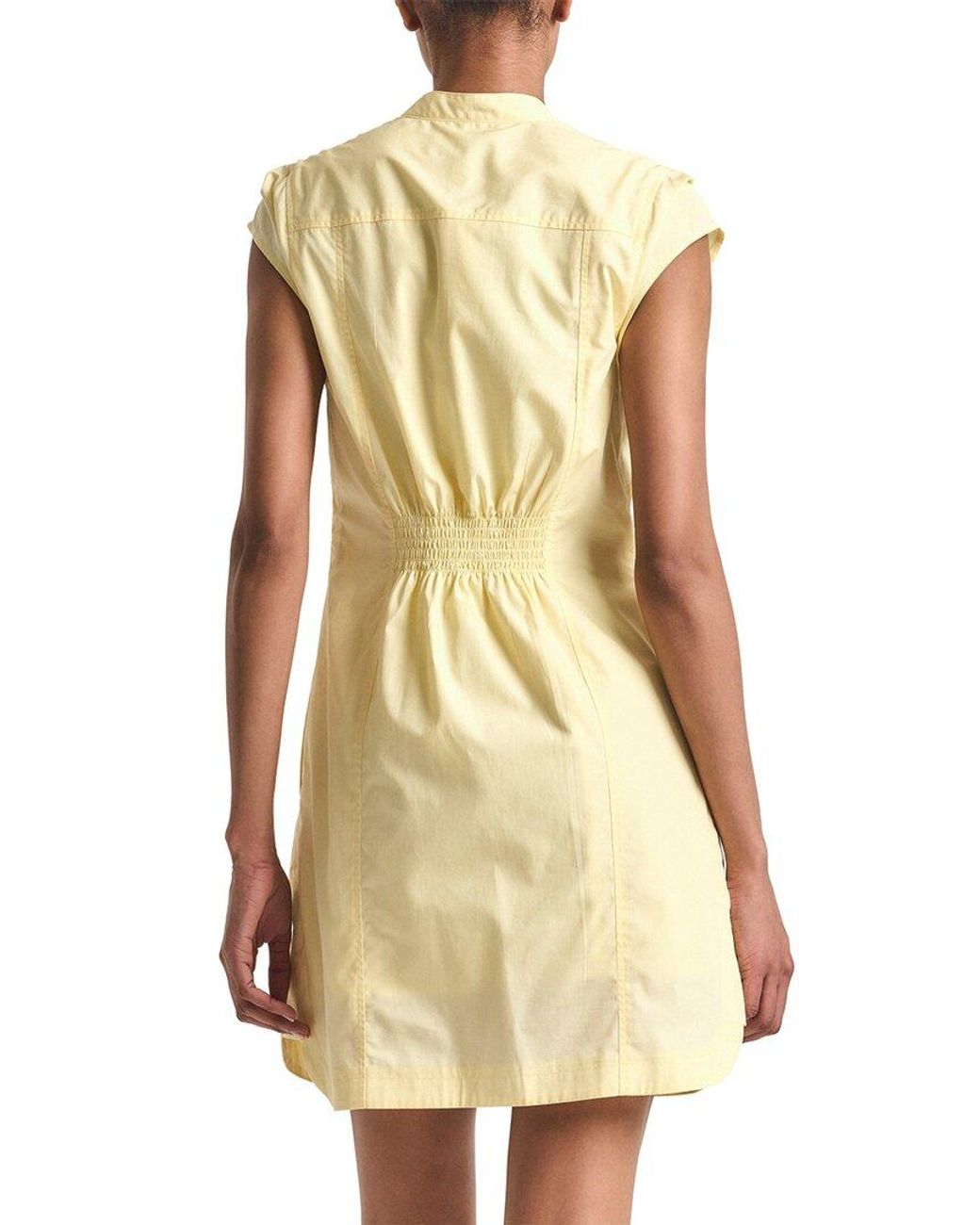10 Crosby Derek Lam Natural Derek Lam Crosby Elyse Cotton Poplin Button Front Dress