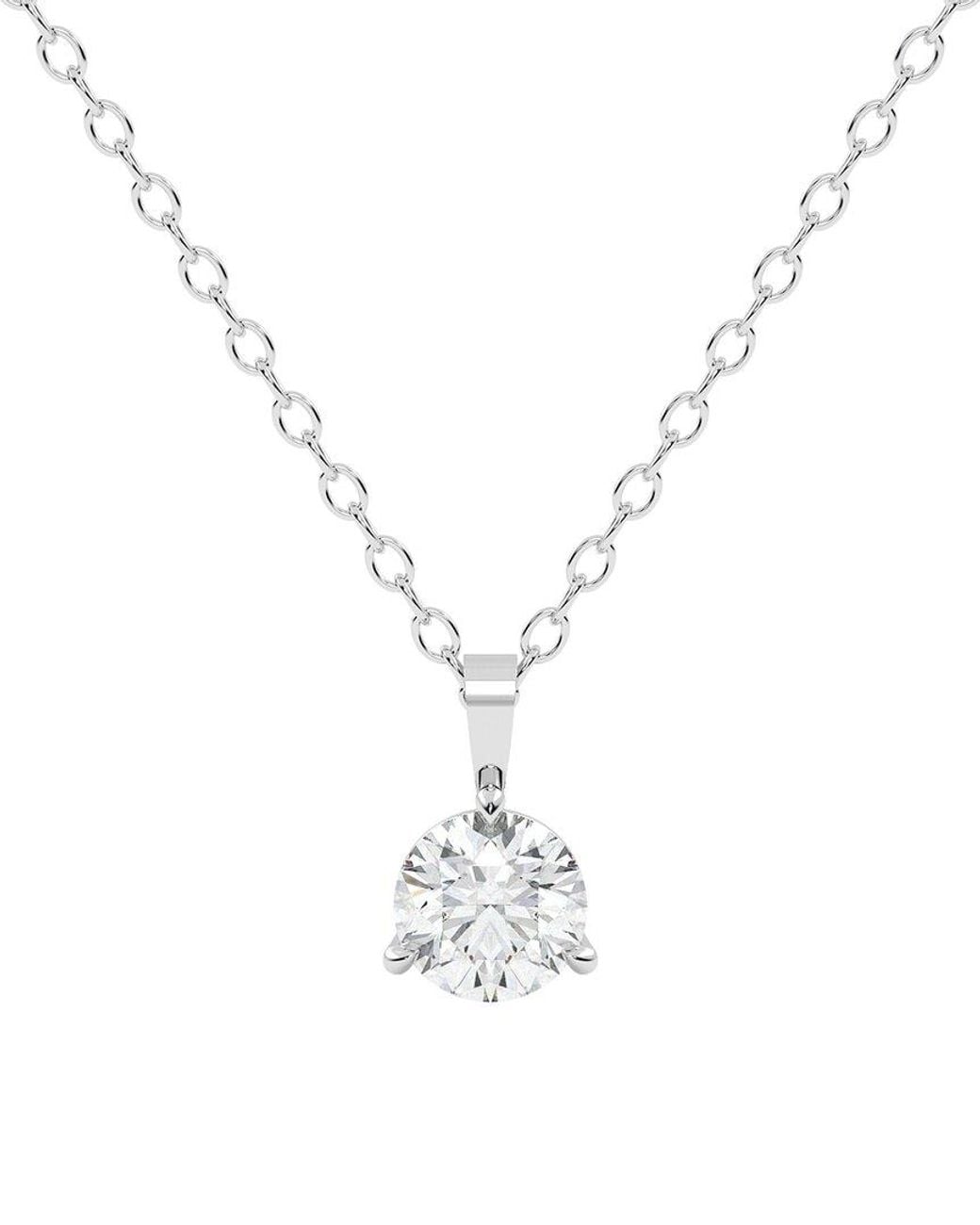 Diamond Select Cuts White 14K 0.75 Ct. Tw. Diamond Pendant Necklace