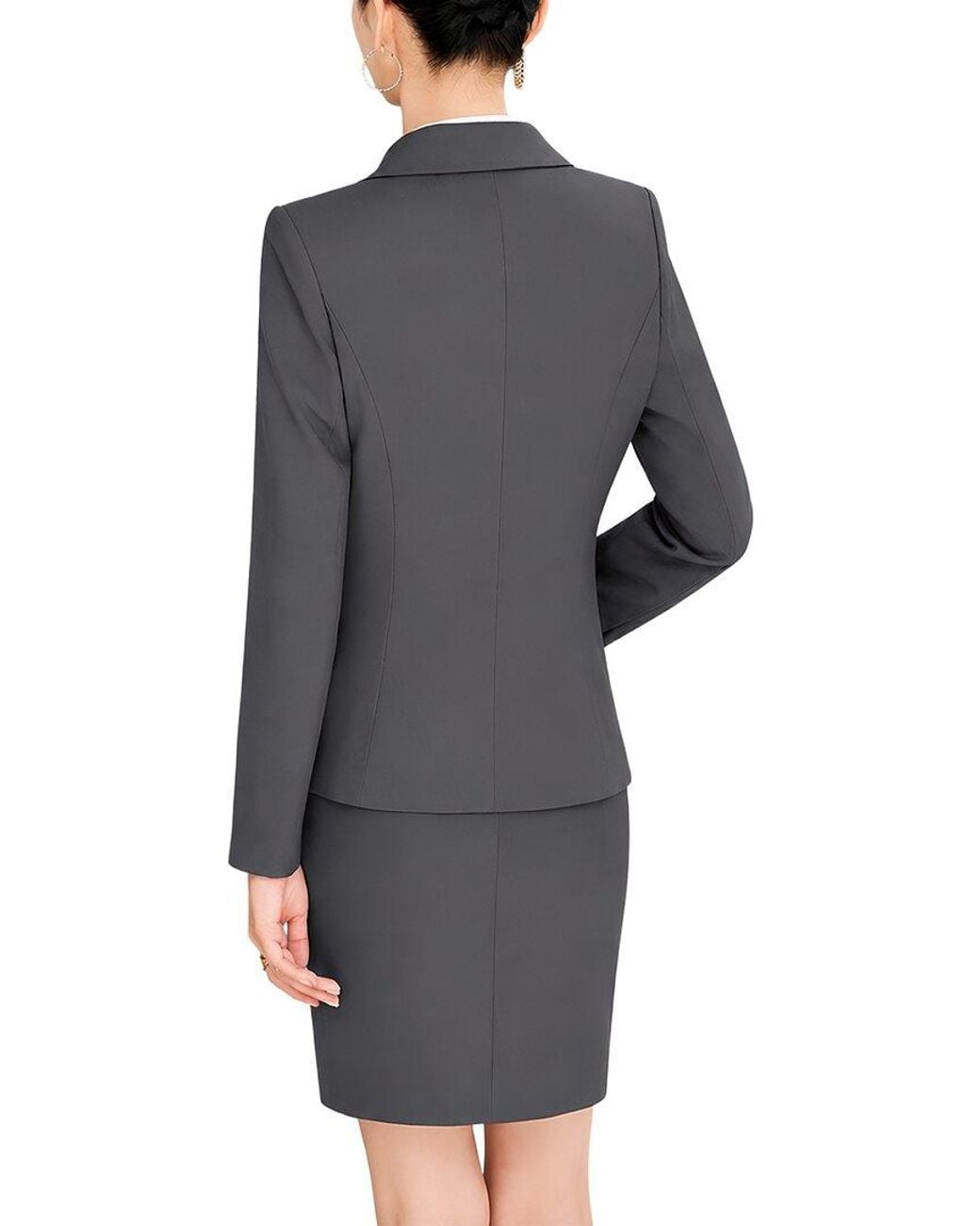 Olivia Taylor Black 2Pc Jacket & Skirt Set