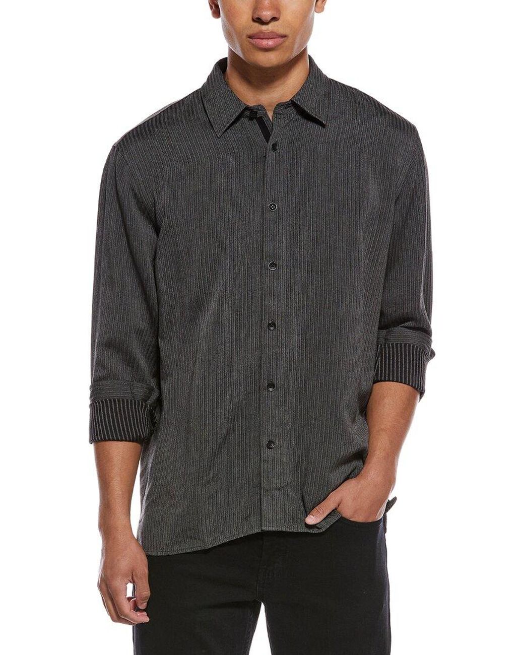 Rag & Bone Gray Refined Dalton Shirt for men
