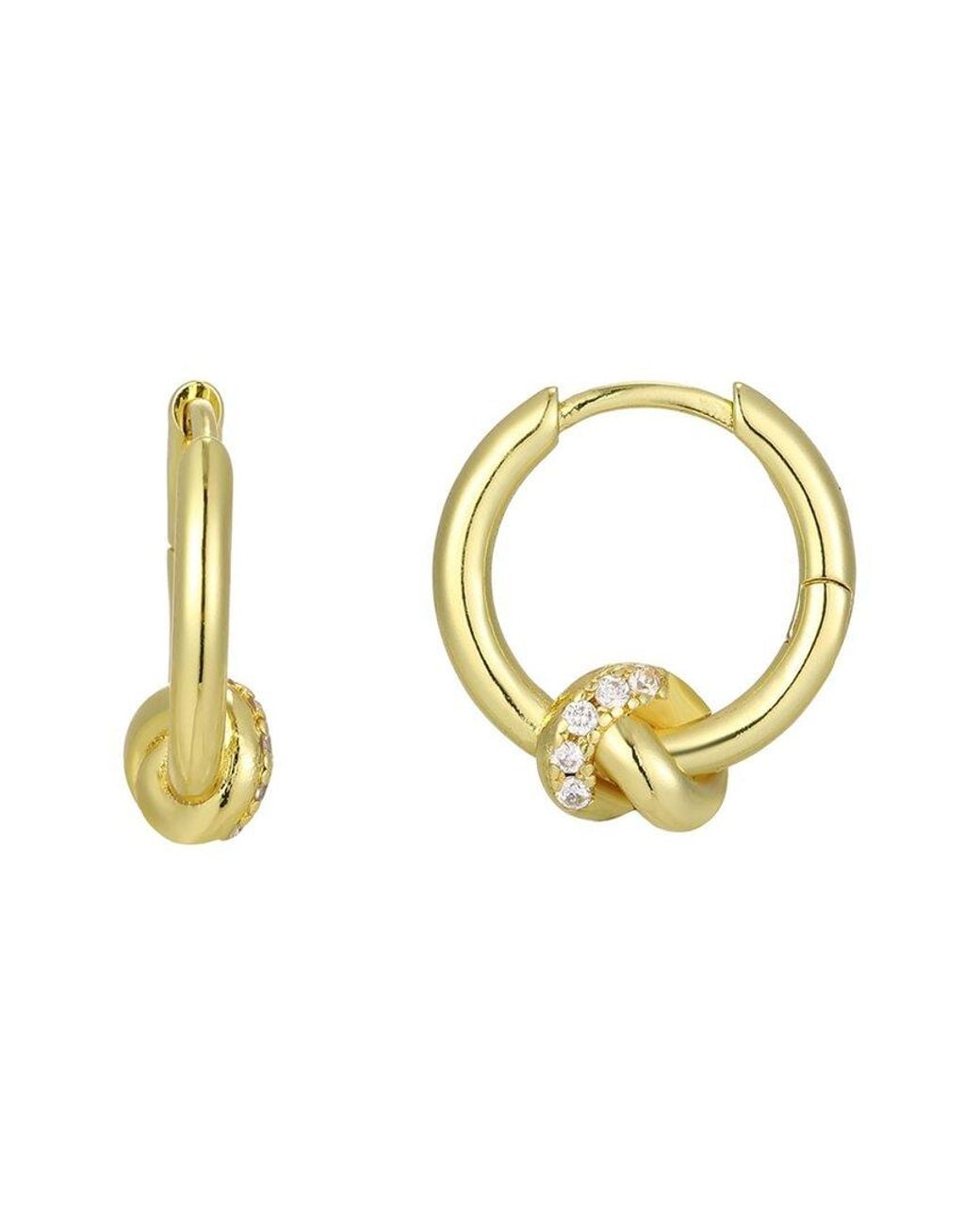Adornia Metallic 14K Plated Cz Earrings