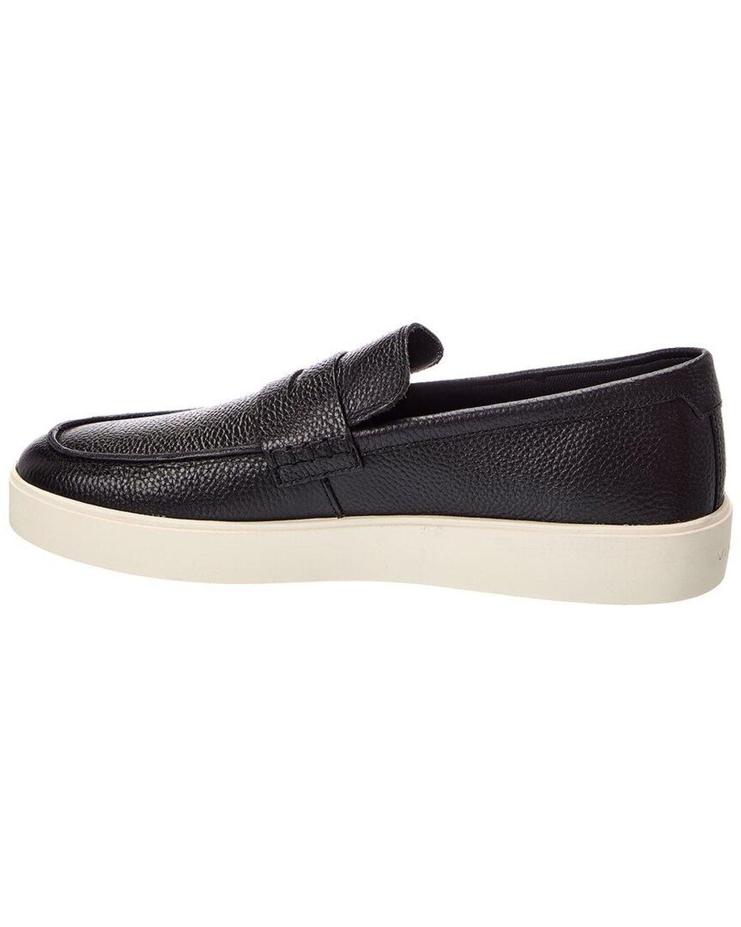Vince Black Teo Leather Loafer for men