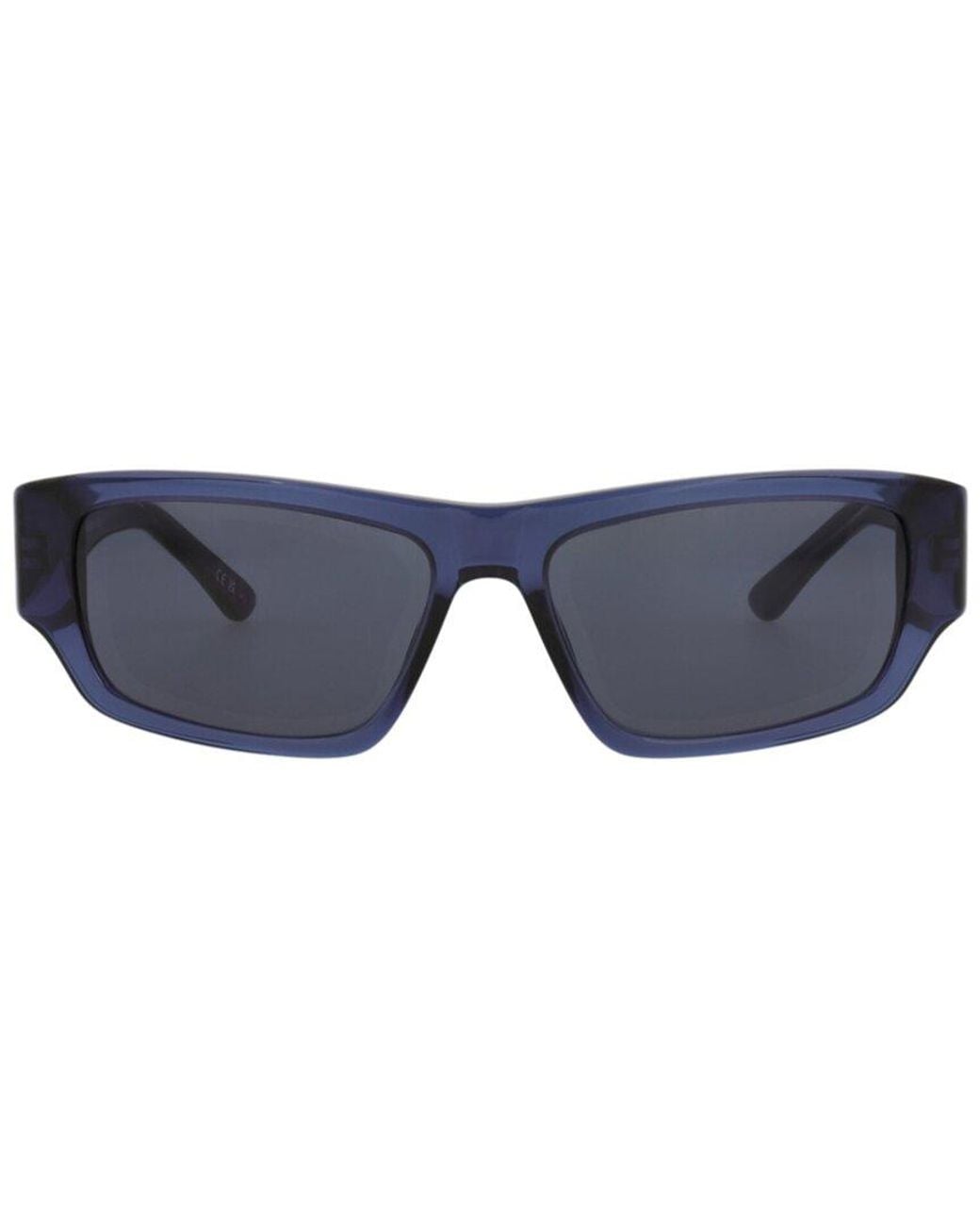 Balenciaga Blue Bb0366S 58Mm Sunglasses for men