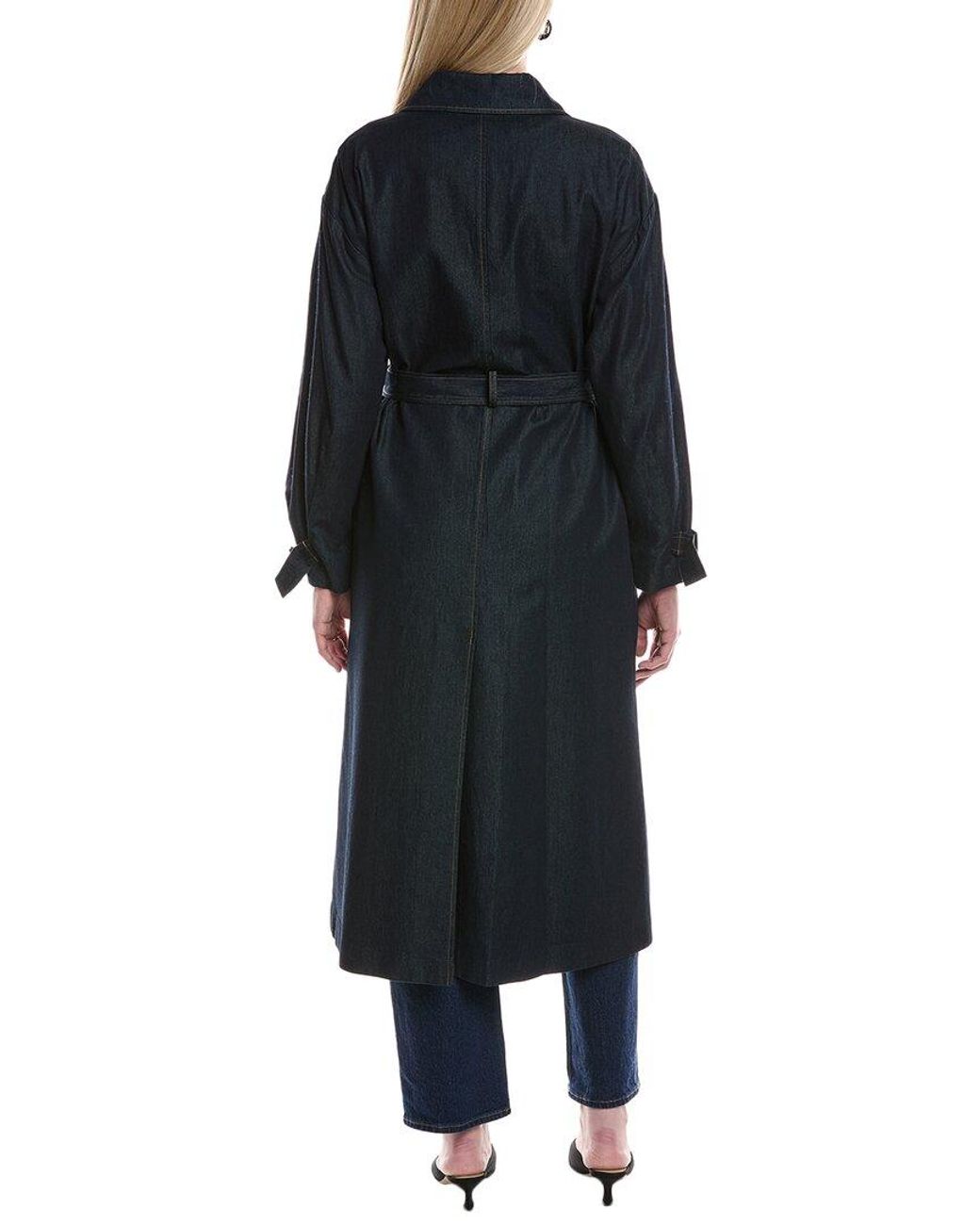 Kenneth Cole Black Denim Trench Coat