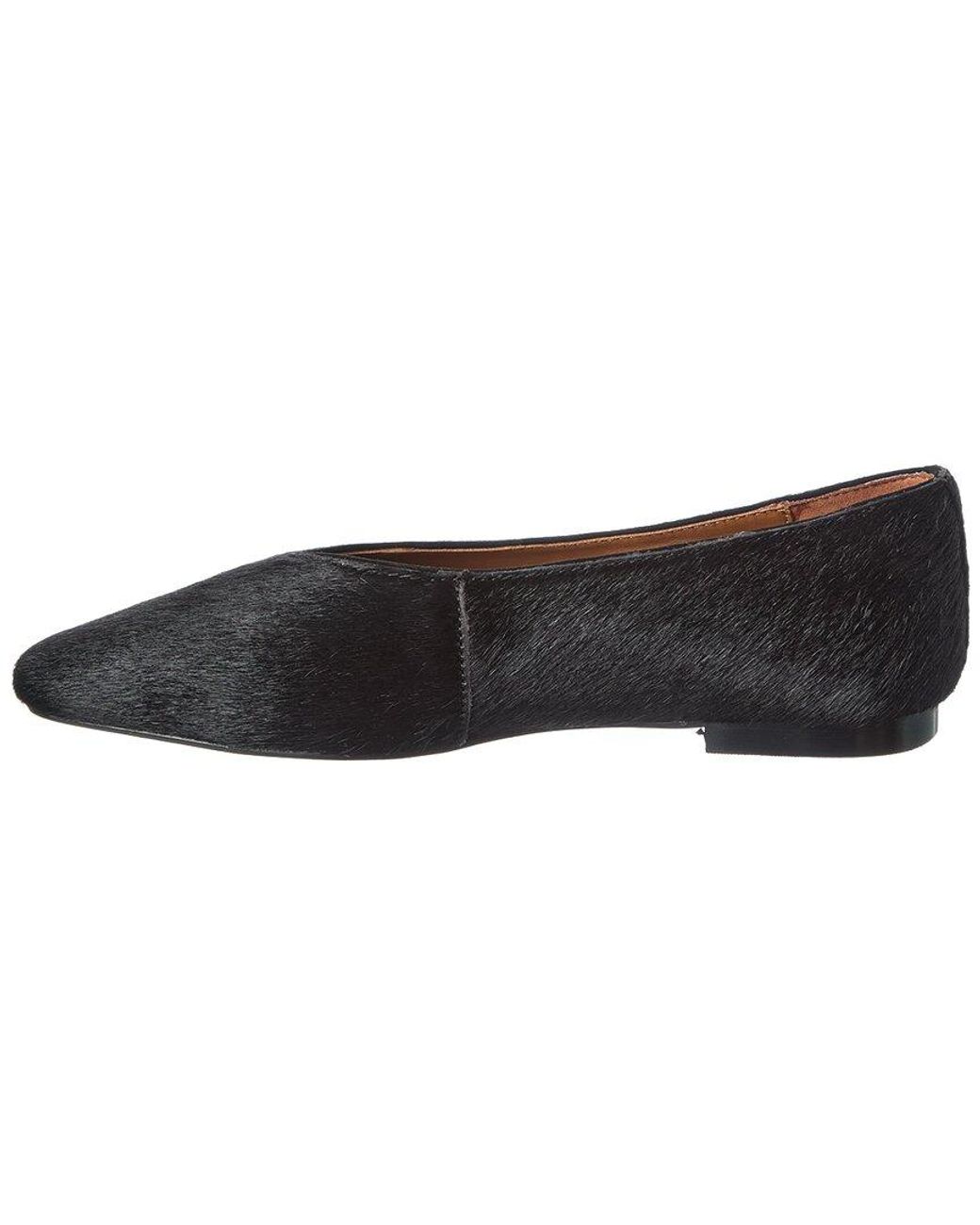 Madewell Blue Mylie Haircalf Ballet Flat