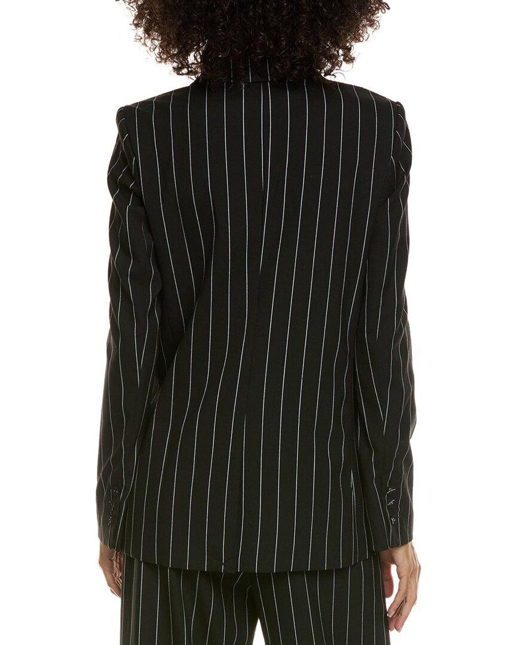 Bardot Black Sloane Pinstripe Blazer