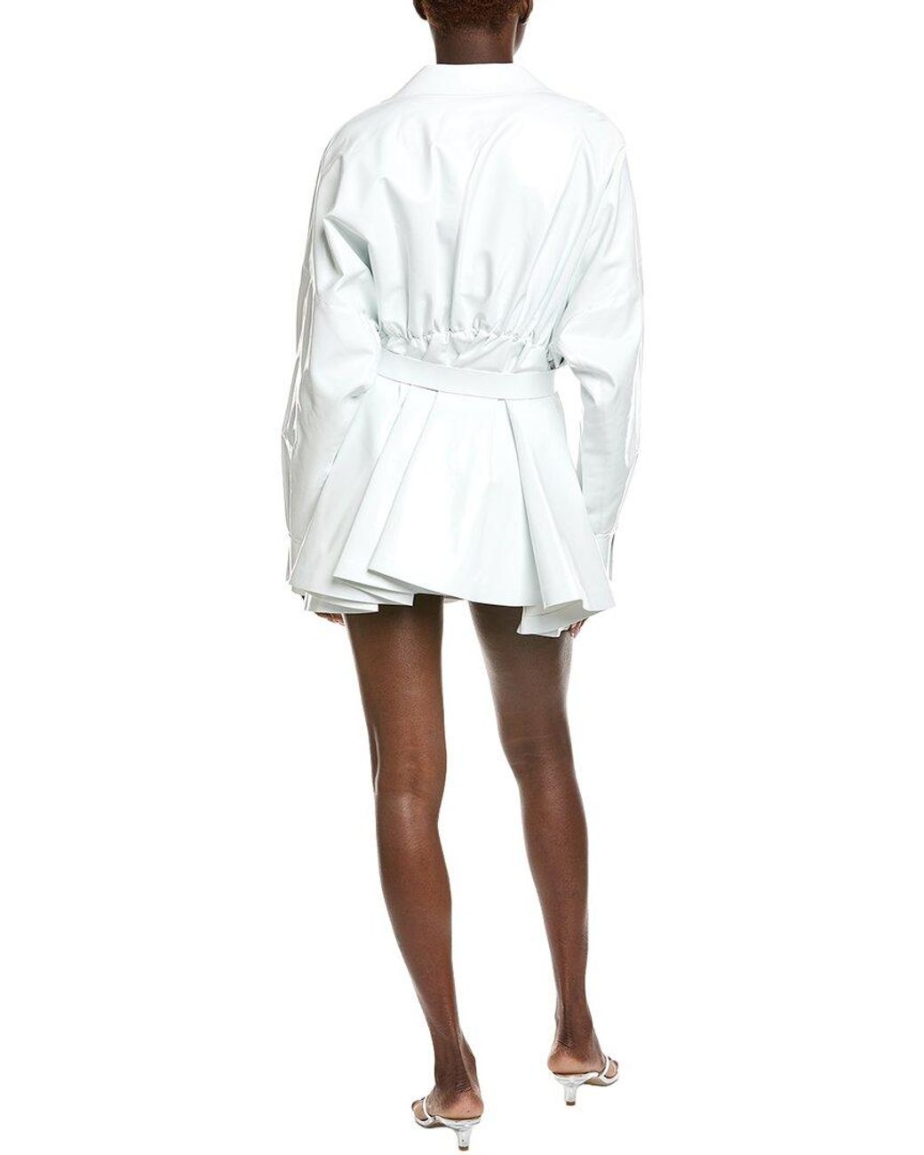 Norma Kamali White Super Oversized Boyfriend Shirtdress