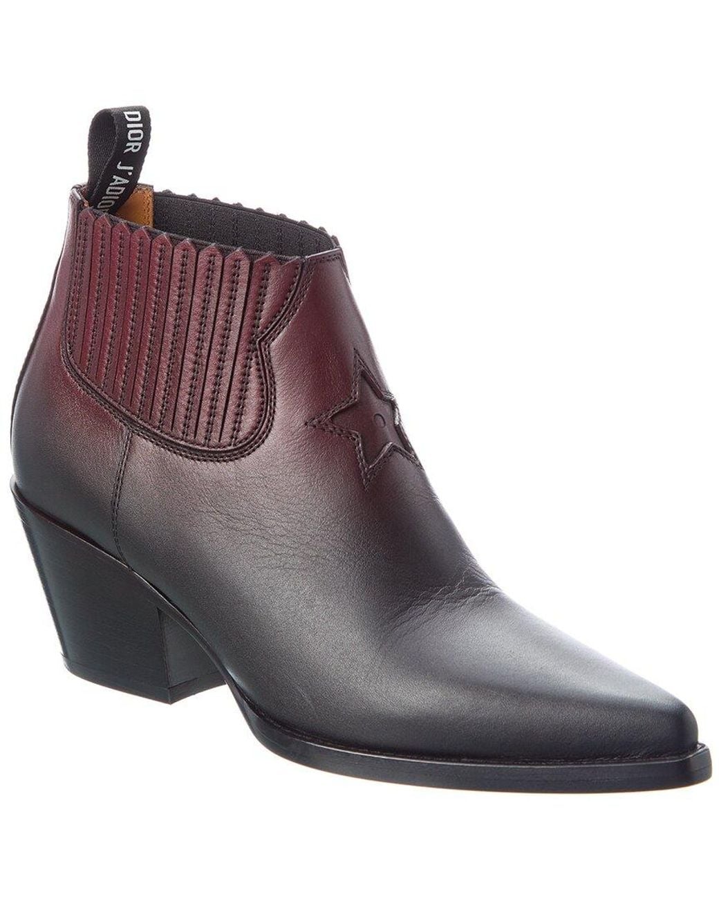 Dior Purple L.a Leather Bootie