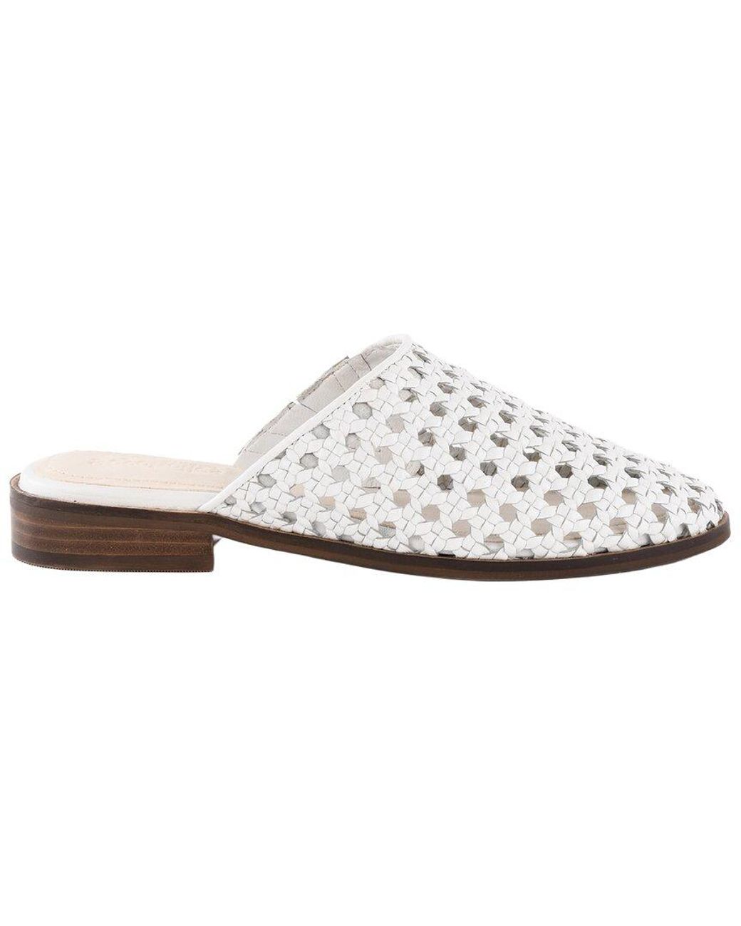 Seychelles White Meet Me Halfway Leather Mule