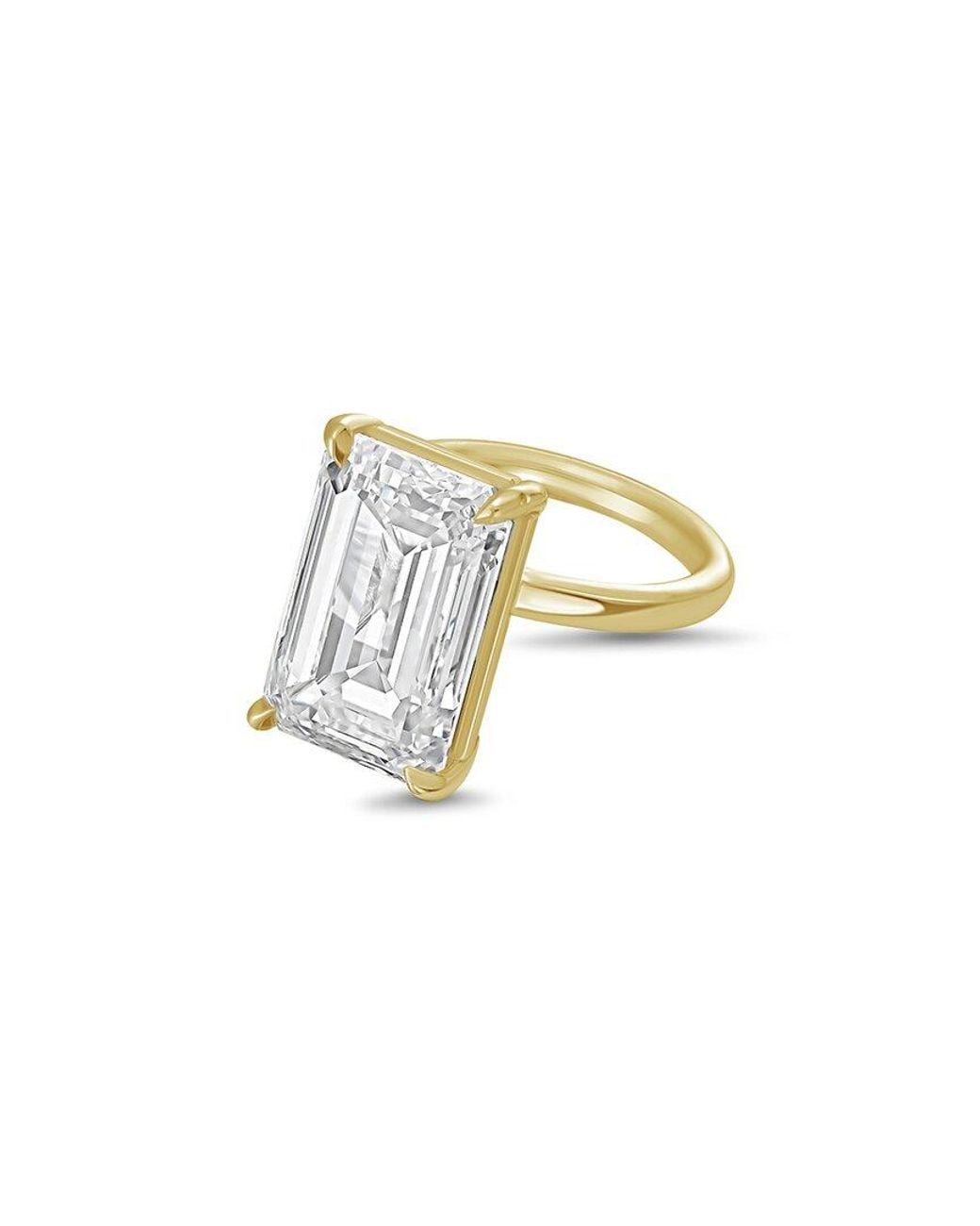 Diana M White Diana M. 18K 10.00 Ct. Tw. Lab-Grown Diamond Solitaire Ring