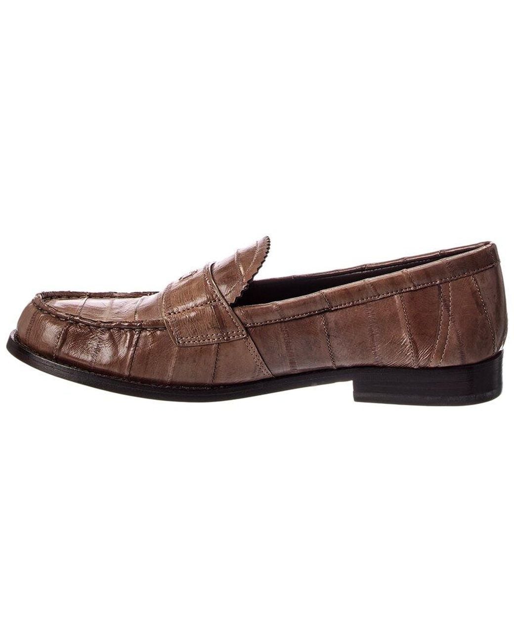 Tory Burch Brown Classic Leather Loafer