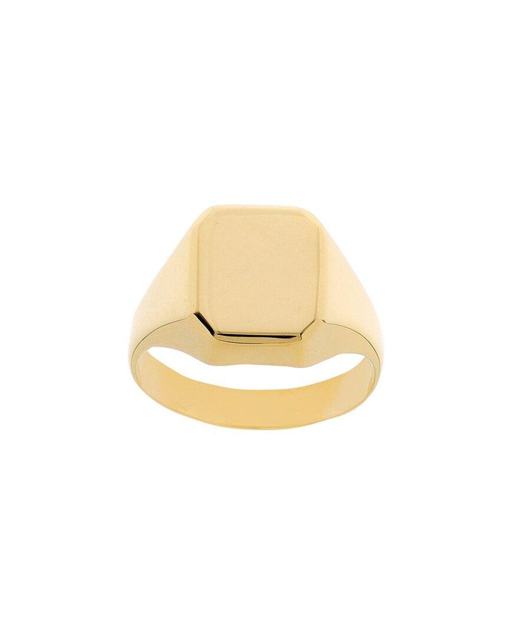 HAWLEY ST White 14K Engravable Ring