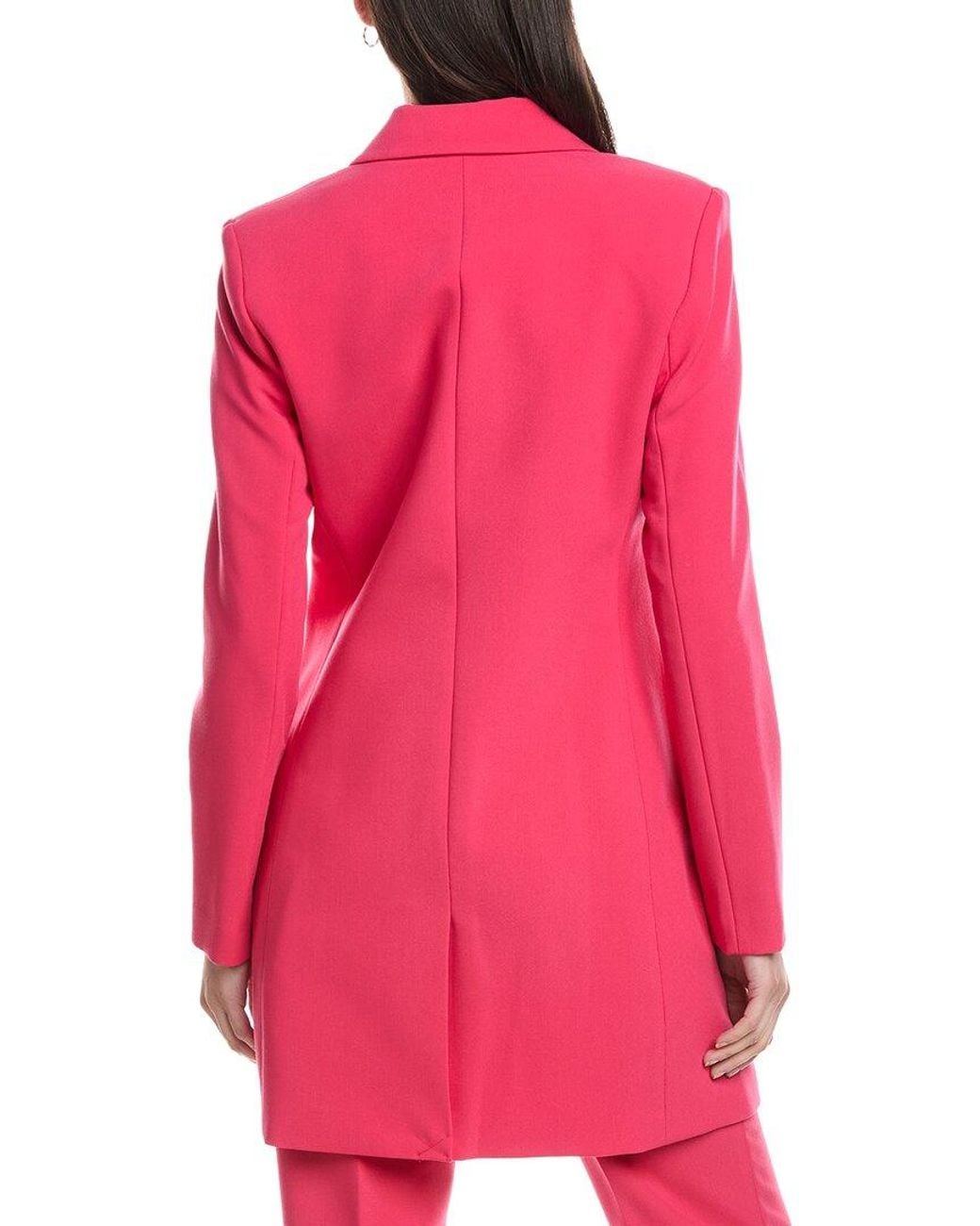 Karl Lagerfeld Pink Solid Blazer