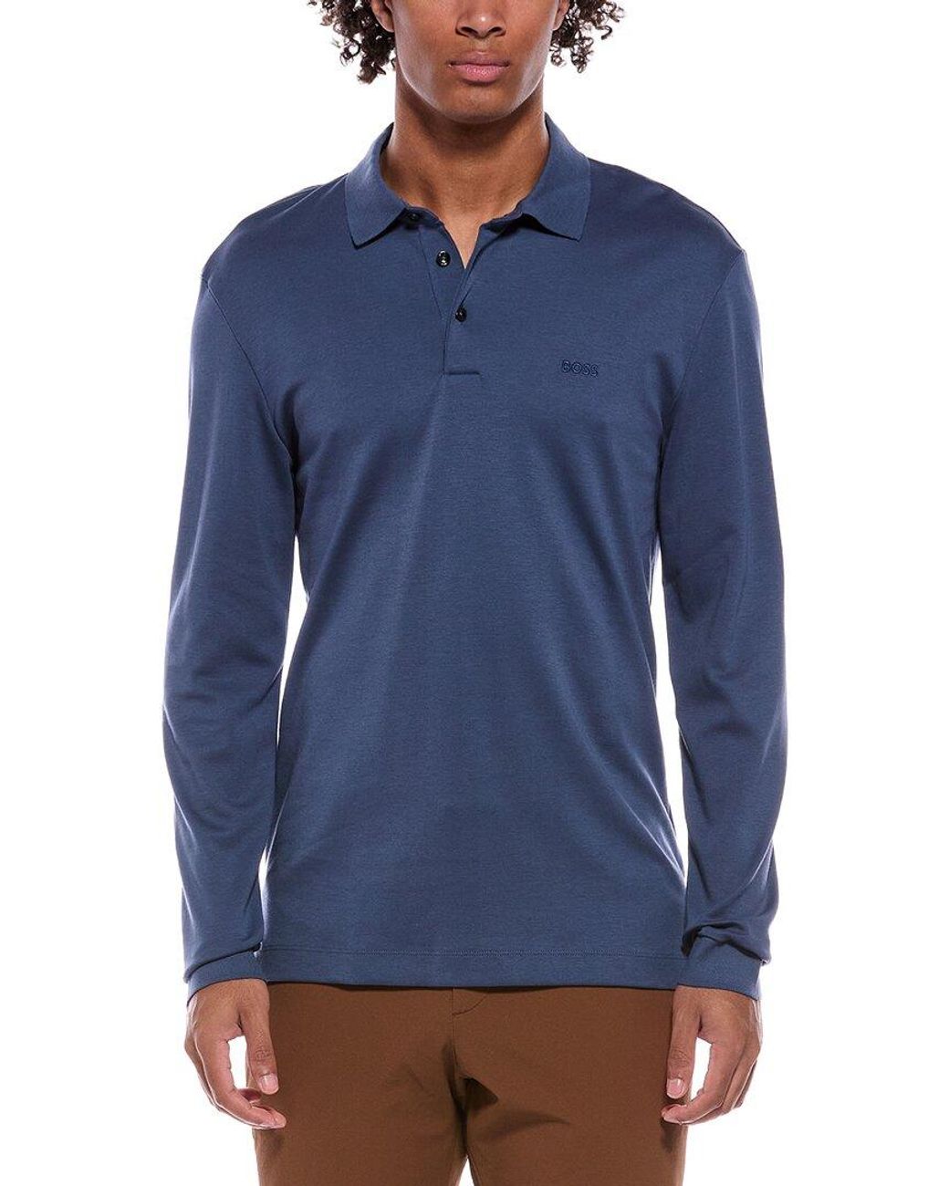 Boss Blue Boss Pado Logo Polo Shirt for men