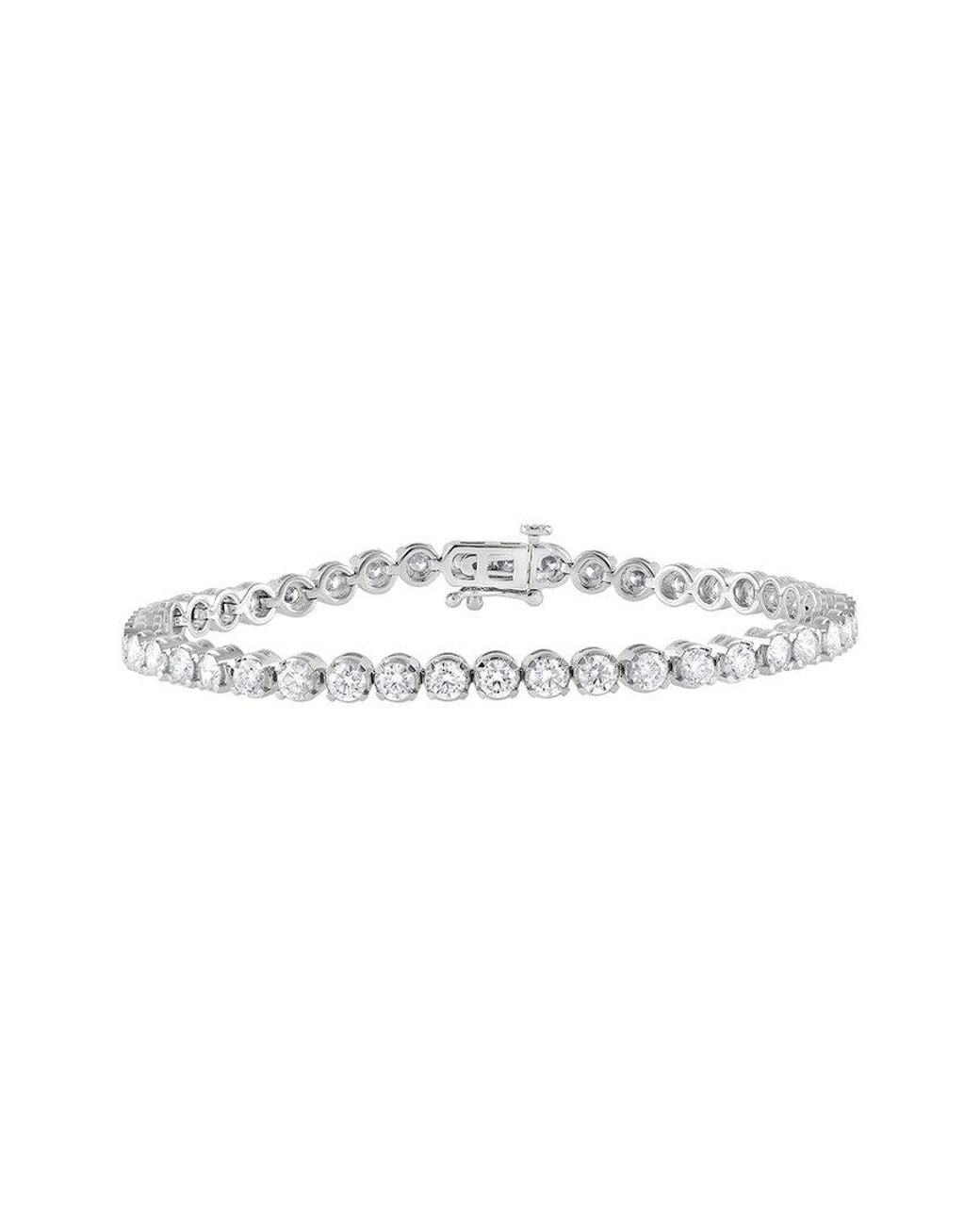 Lab Grown Diamonds White 14K 5.75 Ct. Tw. Lab-Grown Diamond Tennis Bracelet