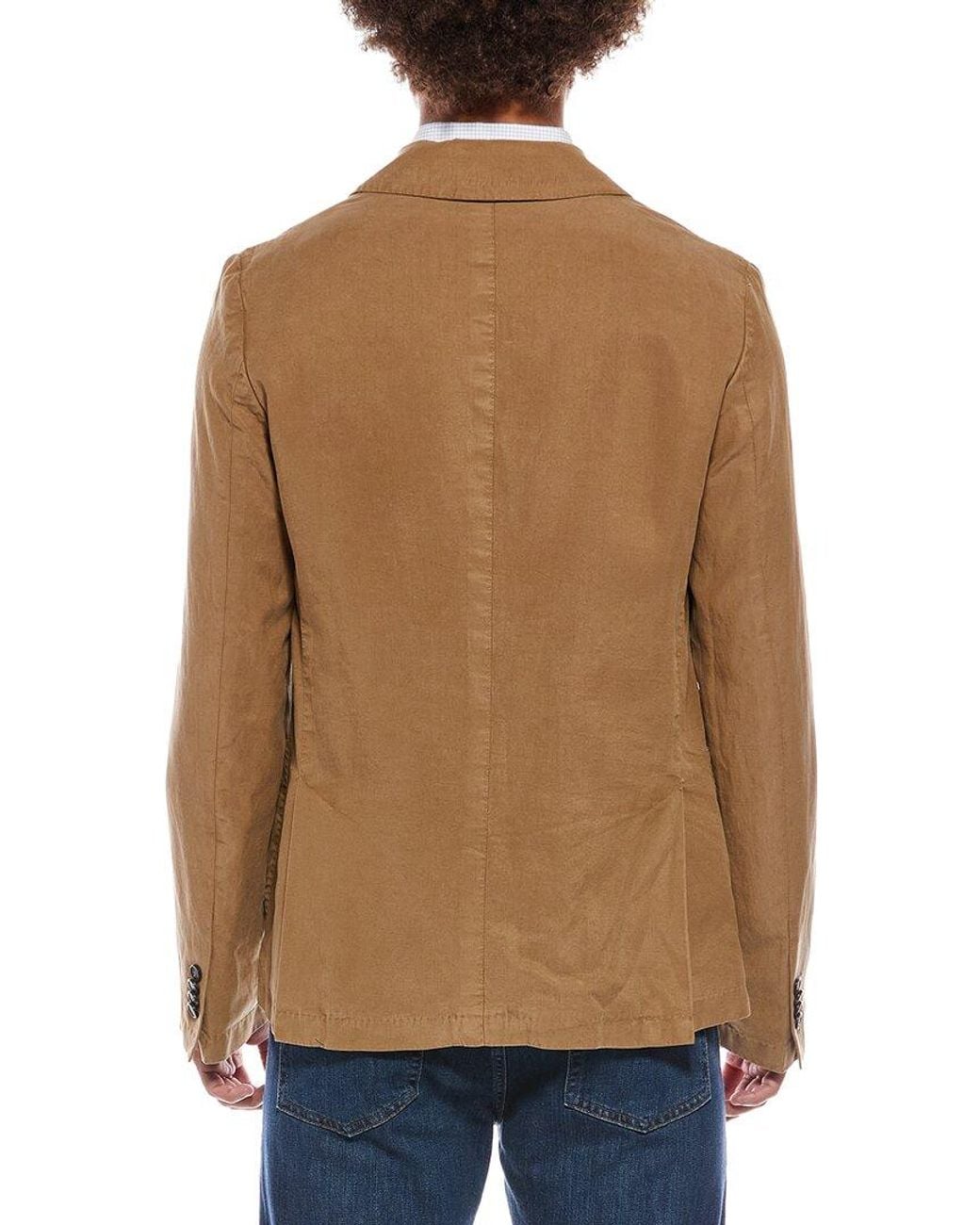 Officine Generale Natural Officine Generale Nehemiah Linen-Blend Jacket for men