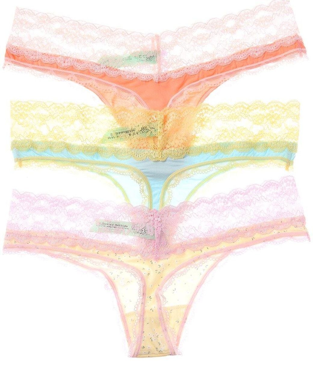 Honeydew Intimates Pink Set Of 3 Ahna Thong