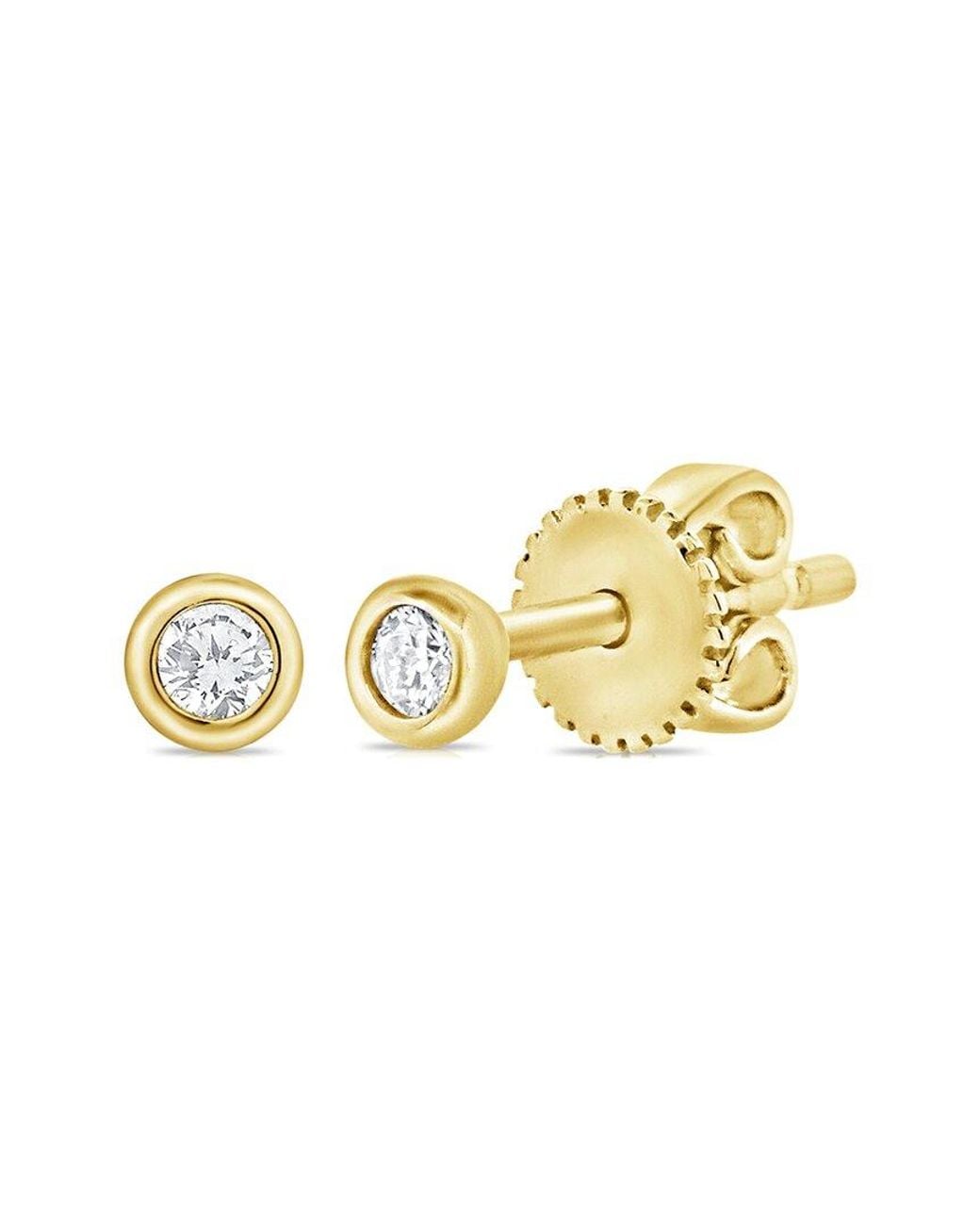 Sabrina Designs Metallic 14K 0.08 Ct. Tw. Diamond Studs