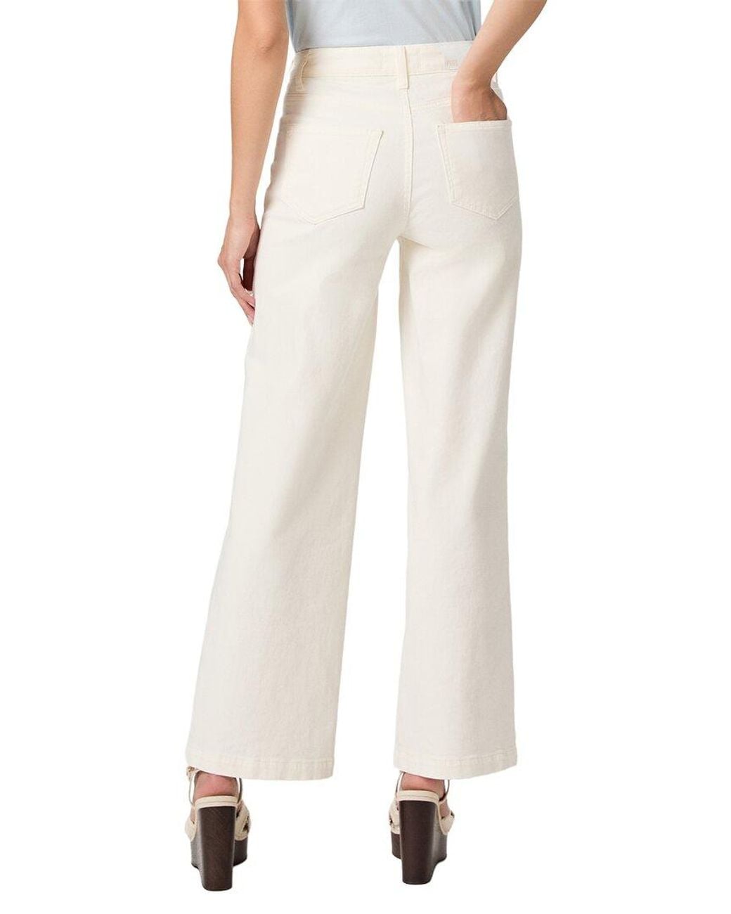 PAIGE White Anessa Tonal Ecru Jean