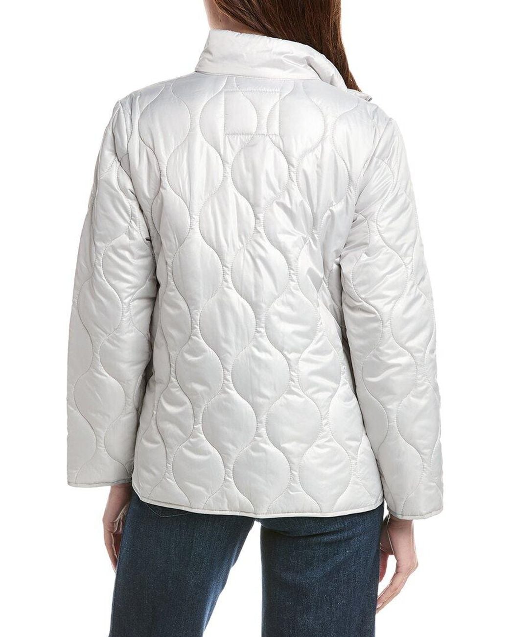 Sam Edelman Gray Stand Collar Bomber Jacket