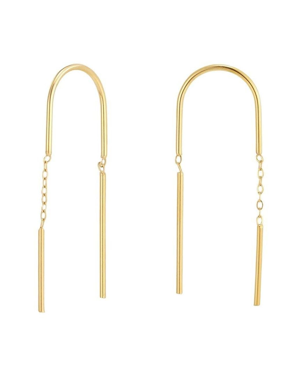 Adornia White 18K Plated Stainless Steel Earrings