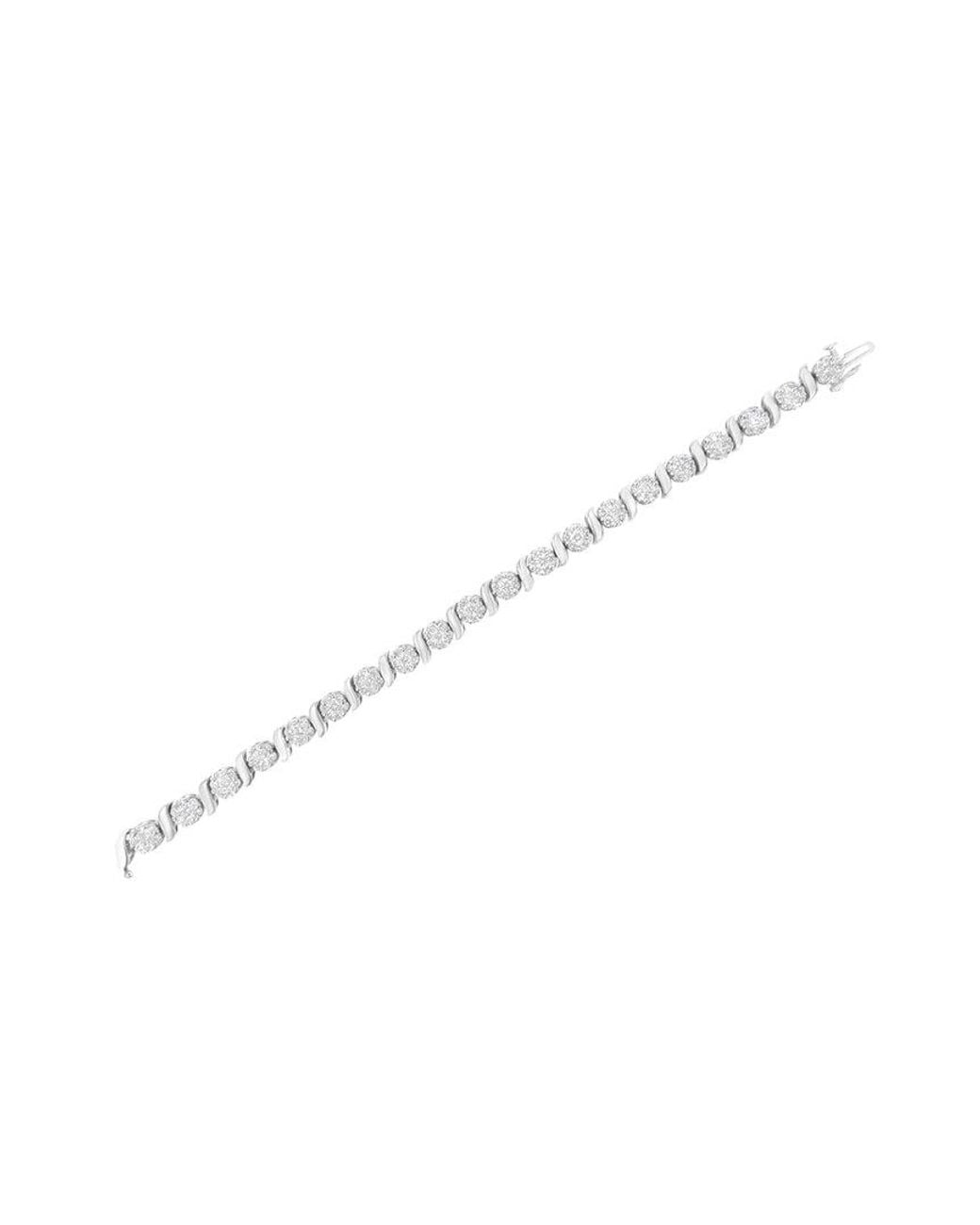 Haus of Brilliance White 14K 5.23 Ct. Tw. Diamond Link Bracelet