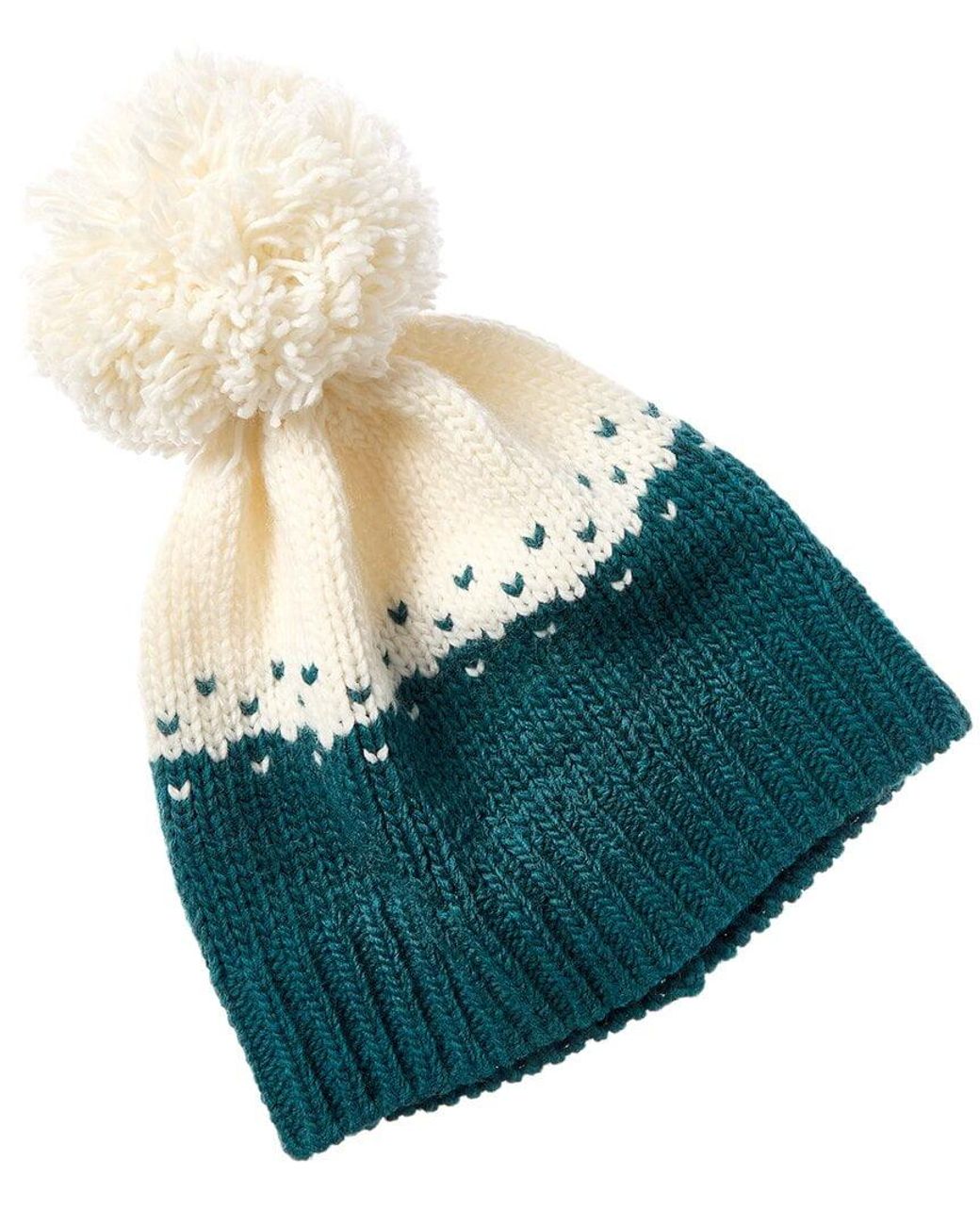 Portolano Blue Pom Wool-blend Beanie