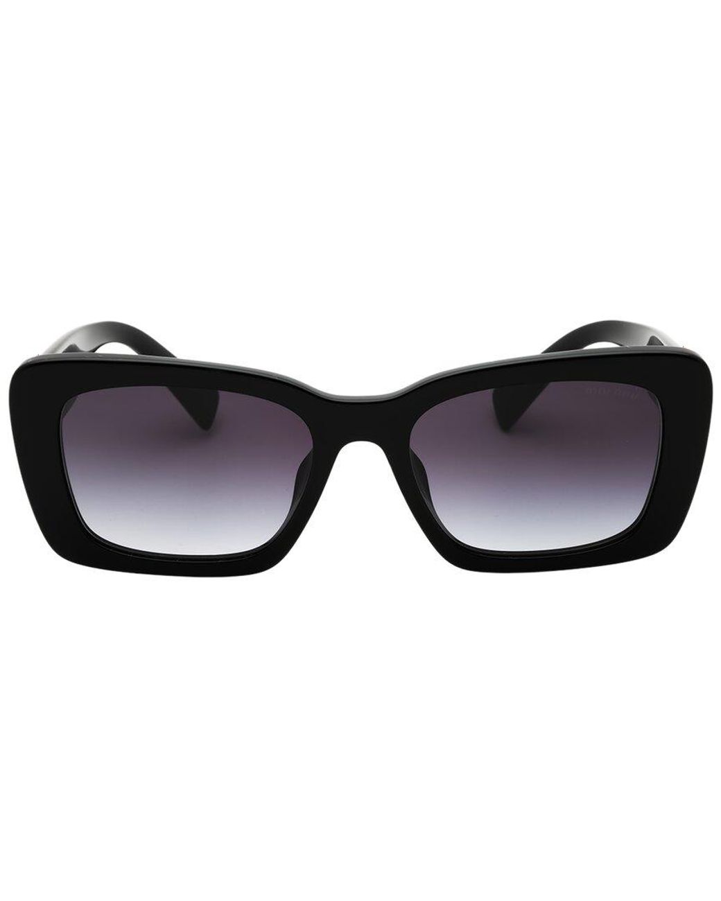 Miu Miu Black 0Mu 07Ys 53Mm Sunglasses