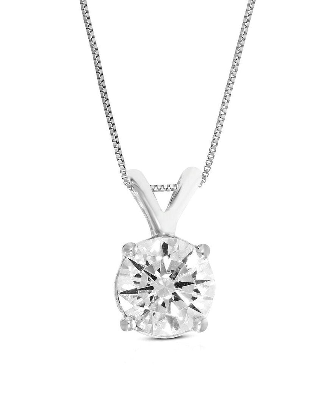 Amairah White 14K 0.66 Ct. Tw. Lab-Grown Diamond Pendant Necklace