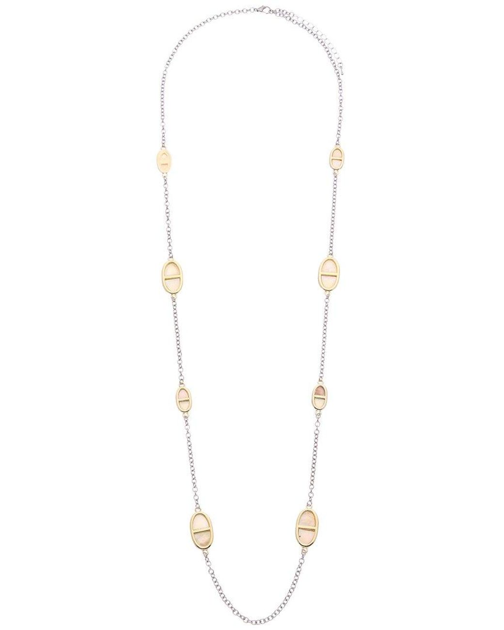 Juvell Metallic 18K Plated Link Necklace