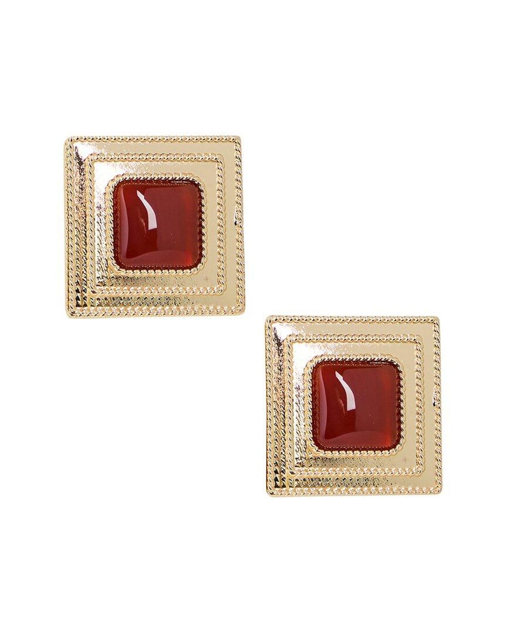 retroféte White Stone Dangle Earrings