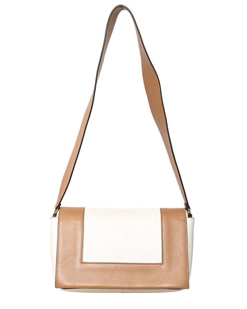 Céline Natural Multicolor Leather Medium Frame Bag - '10s (authentic Pre-loved)