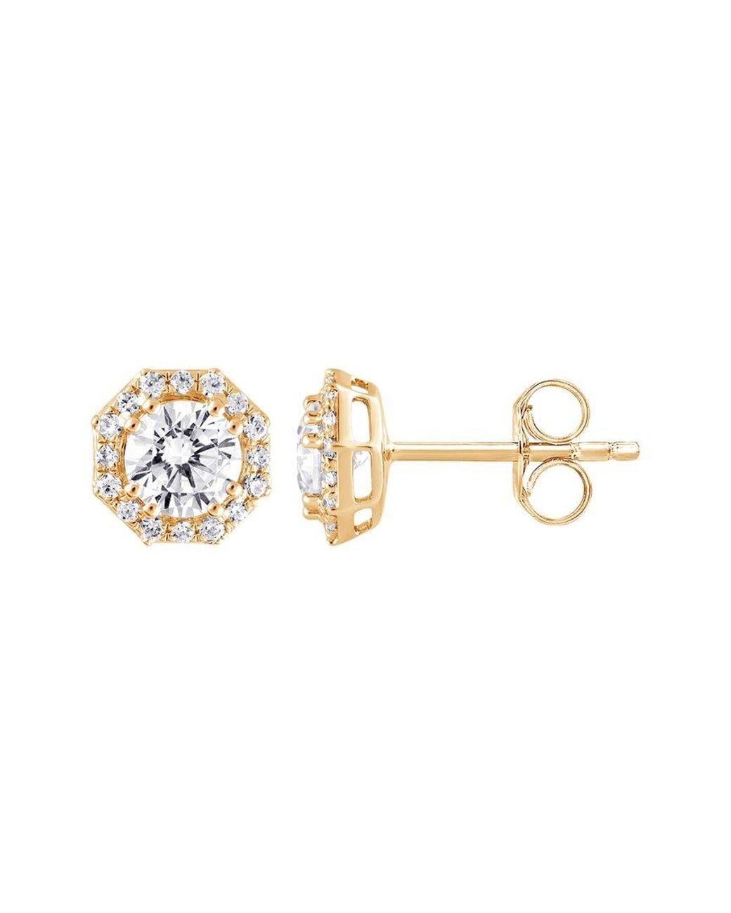 Lab Grown Diamonds Metallic 14K 1.00 Ct. Tw. Lab-Grown Diamond Studs