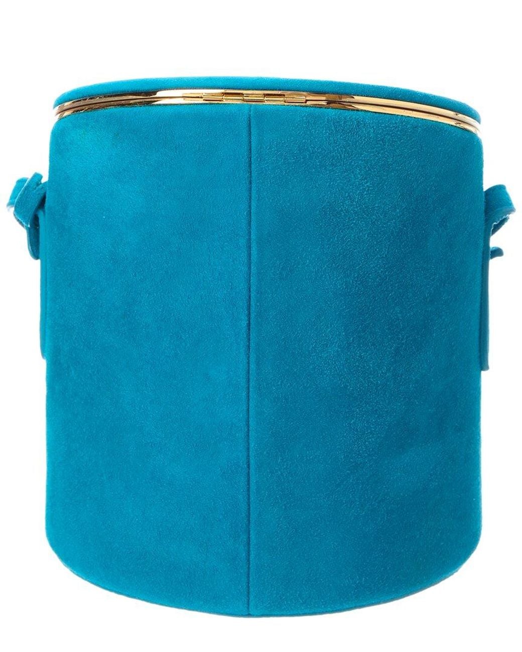 Alaïa Blue Alaïa Suede Cosmetic Case