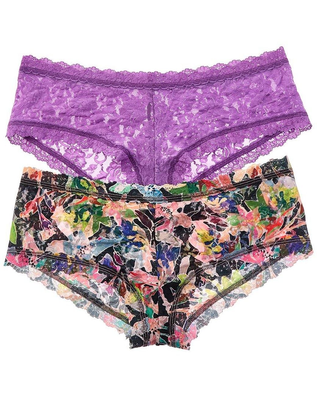 Hanky Panky Purple Set Of 2 Signature Lace Boyshort
