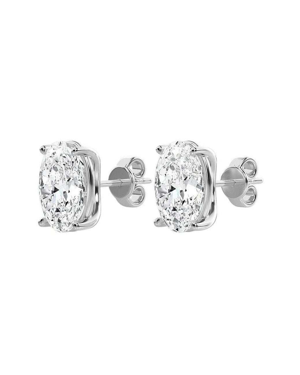 Diana M Metallic Diana M. Fine Jewelry 14k 1.02 Ct. Tw. Lab Grown Diamond Studs