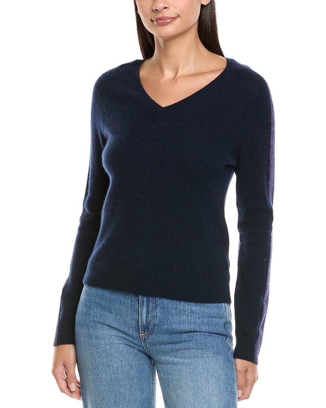 Maison Heritage Blue Colette Cashmere Sweater