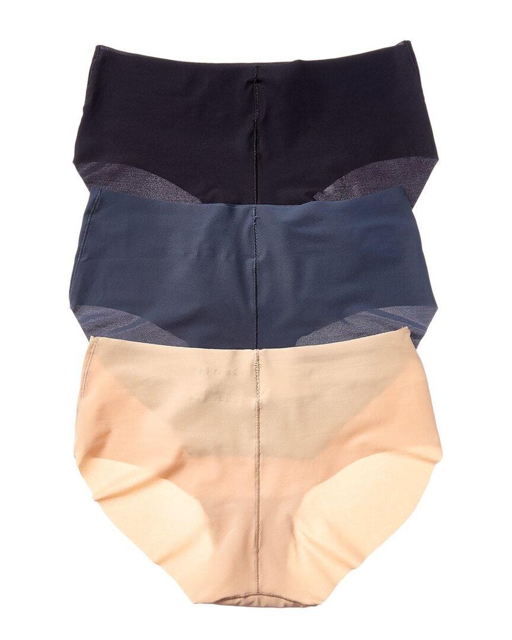 Calvin Klein Blue 3Pk Invisibles Microfiber Stretch Hipster