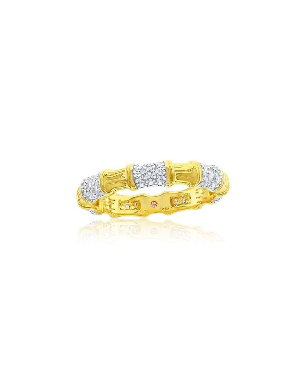 Suzy Levian CZ Jewelry Yellow Suzy Levian Cz Eternity Ring