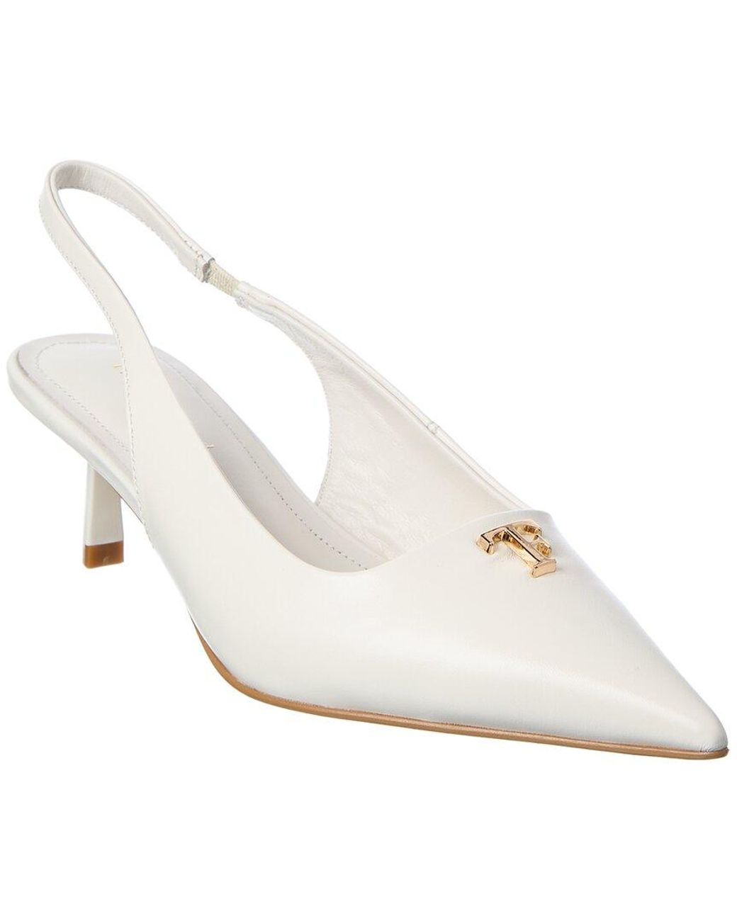 Tiffany & Fred Paris White Leather Pump