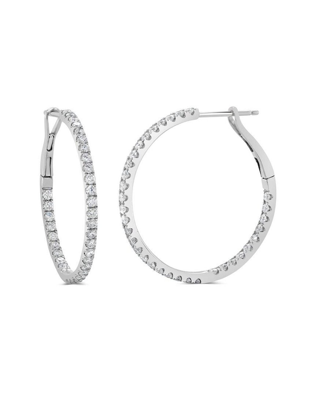 Sabrina Designs White 14K 1.06 Ct. Tw. Diamond Hoops