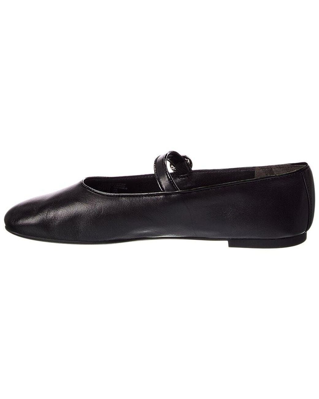 Tory Burch Black Selby Leather Mary Jane Ballet