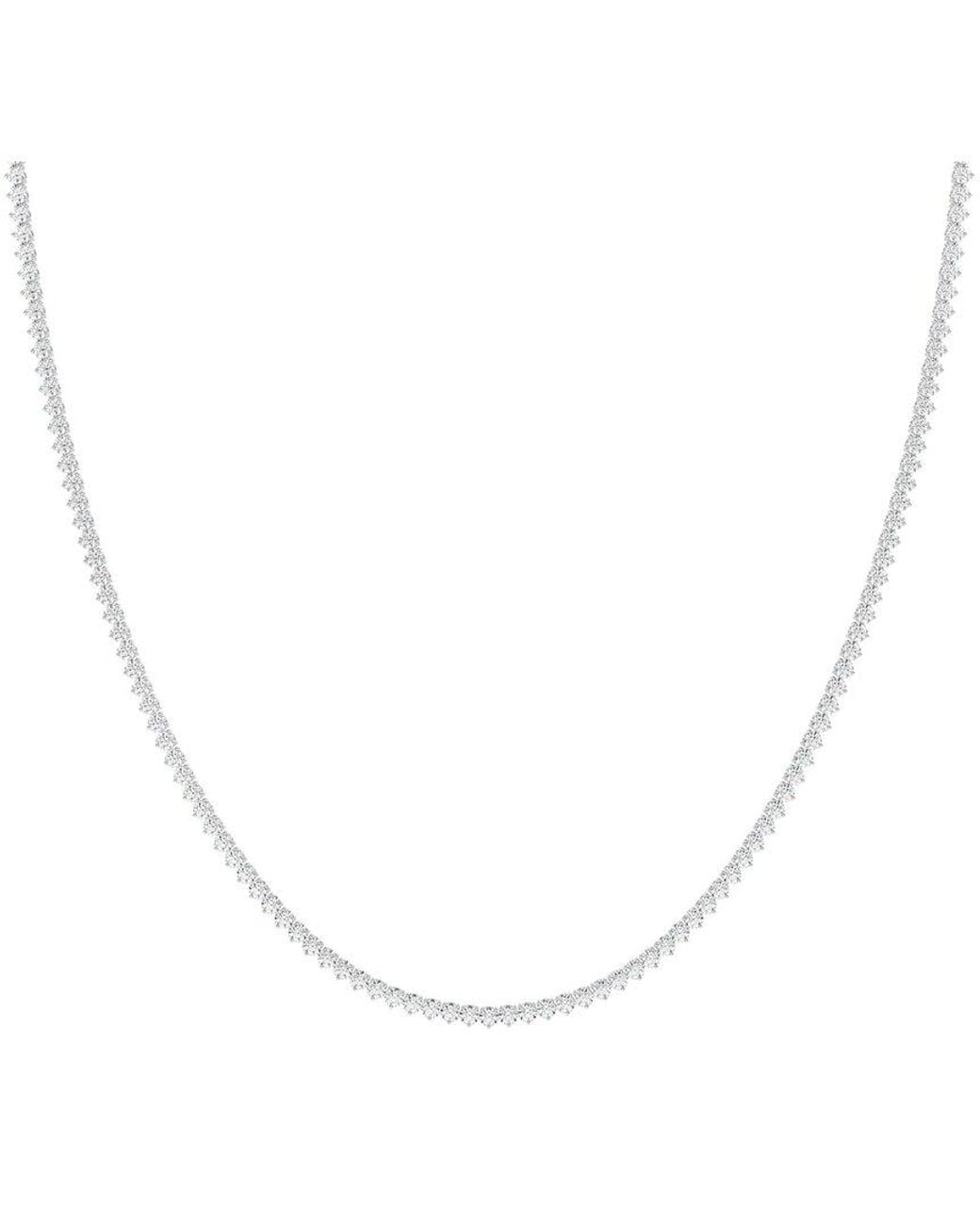 Lab Grown Diamonds White 14K 5.00 Ct. Tw. Lab-Grown Diamond Tennis Necklace
