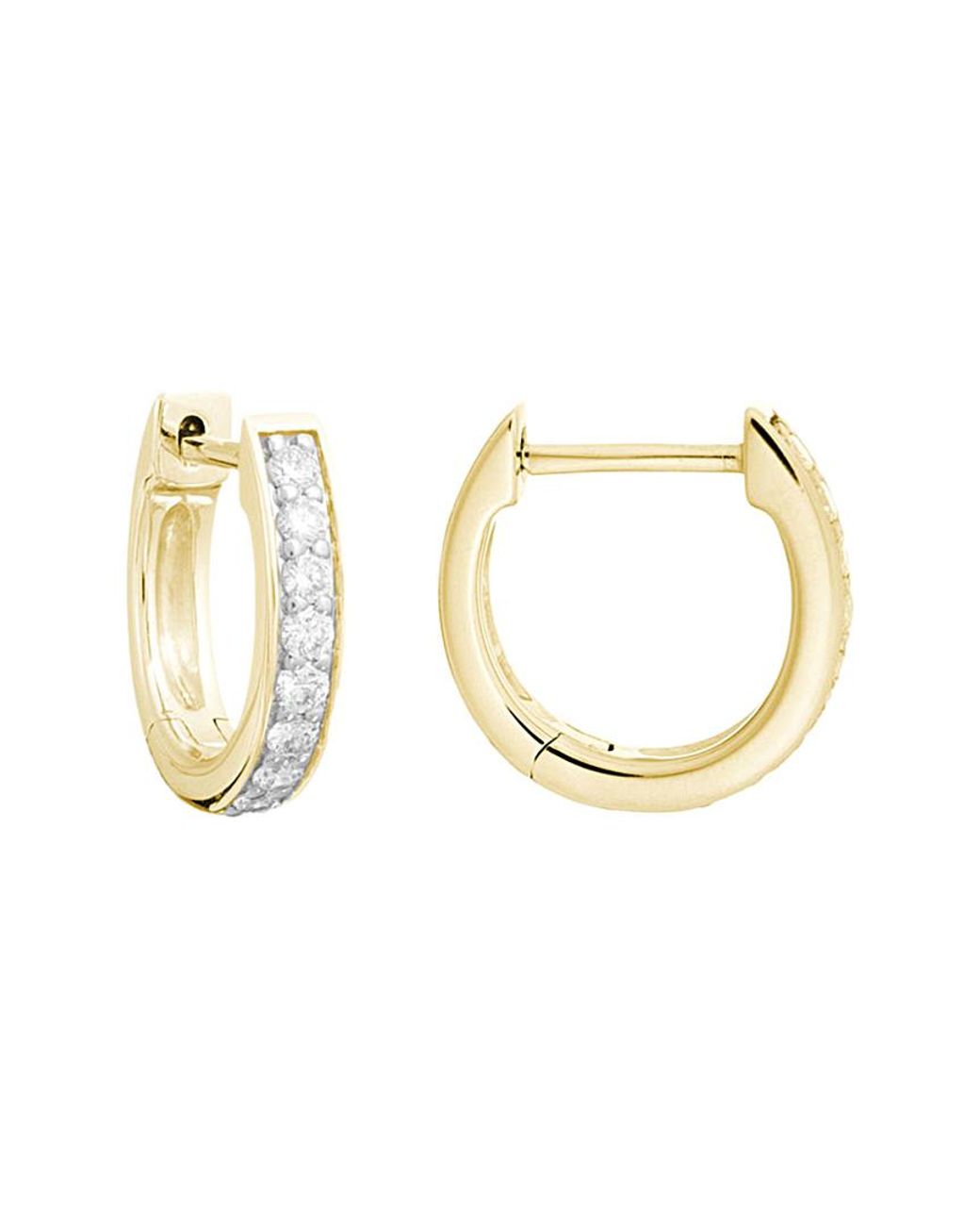 Diamond Select Cuts Metallic 14k Diamond Earrings 0.27 Ct.