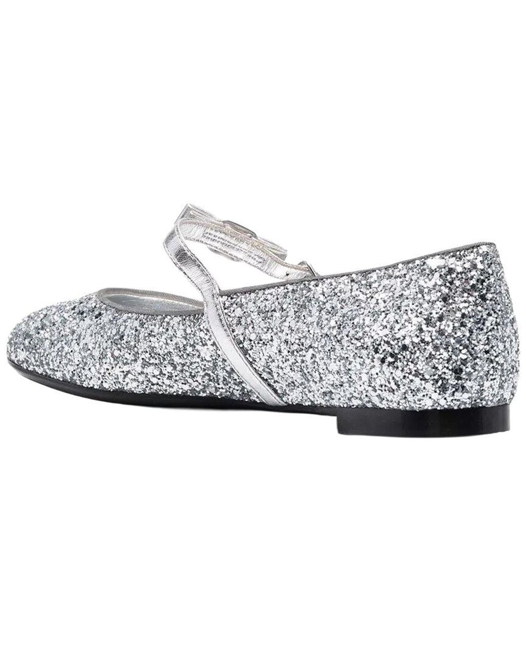 Ferragamo White Bow Leather Ballet Flat